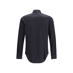 Giorgio Armani Black Cotton Dress Shirt