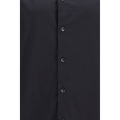 Giorgio Armani Black Cotton Dress Shirt