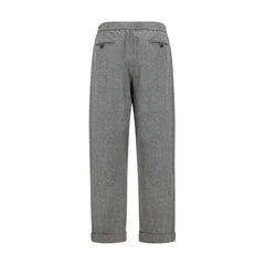 Giorgio Armani Gray Wool Oves Aries Casual Pants