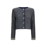 Balmain Blue Polyamide Cardigan