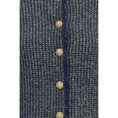 Balmain Blue Polyamide Cardigan