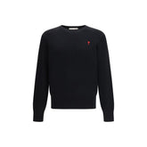 Ami Paris Black Cotton Sweatshirt