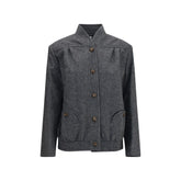 Blazé Milano Gray Wool Oves Aries Shell Jacket