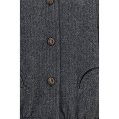 Blazé Milano Gray Wool Oves Aries Shell Jacket