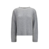 Fabiana Filippi Gray Cashmere Sweatshirt