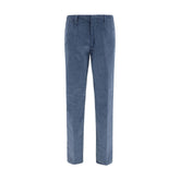 Etro Blue Cotton Casual Pants