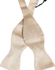 Dolce & Gabbana Men Beige 100% Silk Adjustable Neck Papillon Bow Tie