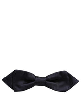 Dolce & Gabbana Men Dark Blue 100% Silk Adjustable Neck Papillon Bow Tie