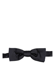 Dolce & Gabbana Men Dark Blue 100% Silk Adjustable Neck Papillon Bow Tie