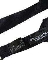 Dolce & Gabbana Men Black 100% Silk Adjustable Neck Papillon Bow Tie