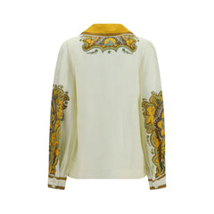 Alemais Beige Linen Pattern Shirt