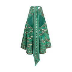 Alemais Bicolor Linen Casual Dress