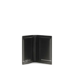 Ferragamo Black Calf Leather Bos Taurus Wallet