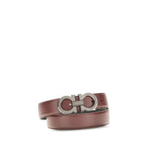 Ferragamo Brown Calf Leather Bos Taurus Belt