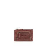 Balenciaga Bordeaux Lamb Ovis Aries Aries Wallet