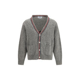 Thom Browne Gray Wool Oves Aries Cardigan