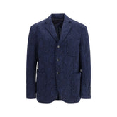 Etro Blue Wool Oves Aries Jacket