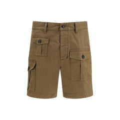 Dsquared² Brown Cotton Bermuda Shorts