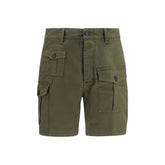 Dsquared² Bicolor Cotton Bermuda Shorts