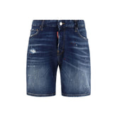 Dsquared² Blue Cotton Bermuda Shorts