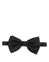 Dolce & Gabbana Men Black 100% Silk Adjustable Neck Papillon Bow Tie