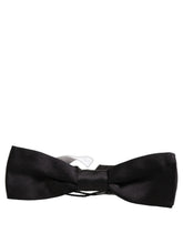 Dolce & Gabbana Men Black 100% Silk Adjustable Neck Papillon Bow Tie