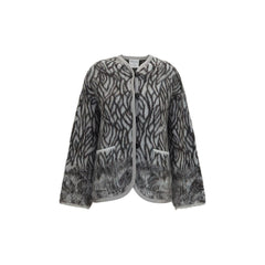 Forte_Forte Gray Alpaca Vicugna Pacos Cardigan