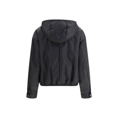 Prada Black Recycled Polyamide Shell Jacket