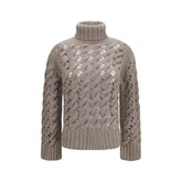 P.A.R.O.S.H. Beige Wool Oves Aries Turtleneck