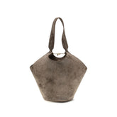 Khaite Beige Calf Leather Bos Taurus Shoulder Bag