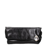 Jil Sander Black Leather Clutch Bag