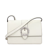 Jimmy Choo White Leather Crossbody Bag