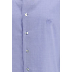 Etro Blue Cotton Dress Shirt