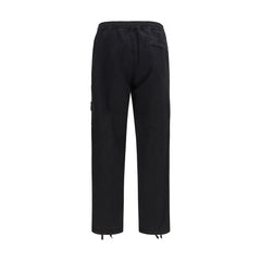 Stone Island Black Cotton Cargo Pants