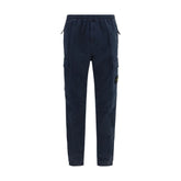 Stone Island Blue Cotton Cargo Pants