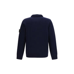 Stone Island Blue Cotton Cardigan