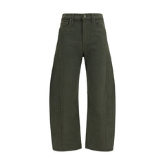 Mother Denim Bicolor Cotton Relaxed Fit Jeans