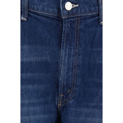 Mother Denim Blue Cotton Jeans Denim