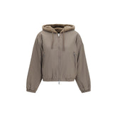 Moose Knuckles Brown Faux Fur Sweatshirt