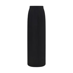 Maison Margiela Black Wool Oves Aries Long Skirt