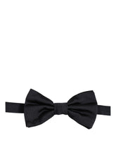 Dolce & Gabbana Men Black 100% Silk Adjustable Neck Papillon Bow Tie