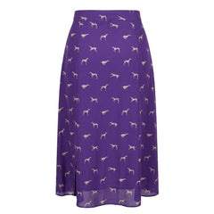 Trussardi Jeans Purple Viscose Women Skirt