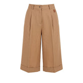 Trussardi Jeans Beige Viscose Women Shorts