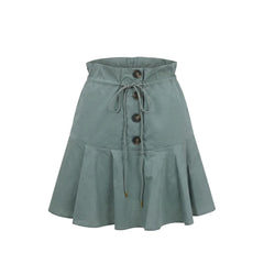 Trussardi Jeans Green Cotton Women Skirt