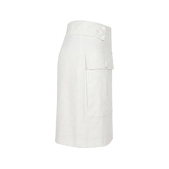 Trussardi Jeans White Viscose Women Skirt