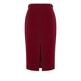 Trussardi Jeans Red Polyester Women Skirt