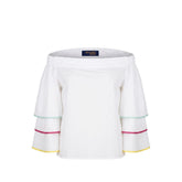 Trussardi Jeans White Cotton Women Shirt