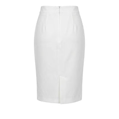 Trussardi Jeans White Polyester Women Skirt