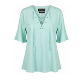 Trussardi Light Blue Cotton Women Shirt