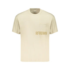 Refrigiwear Beige Cotton Mens T-Shirt